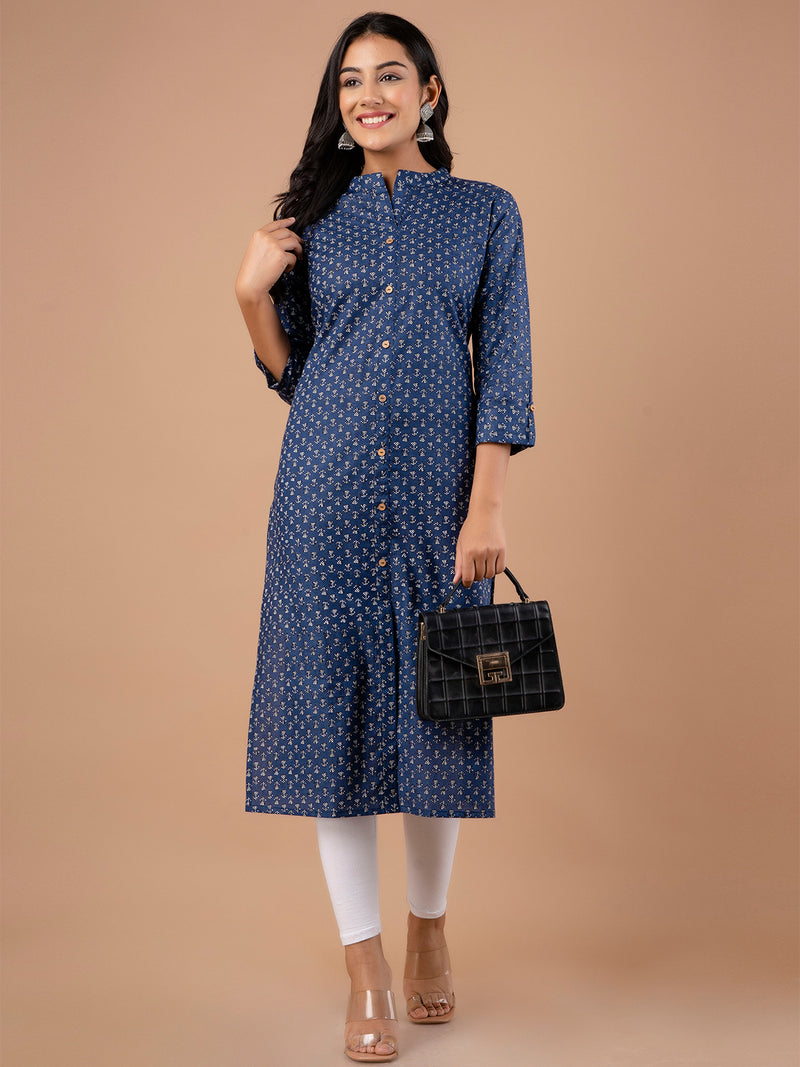 Feranoid Straight Knee Length Red Colour Kurta For Women