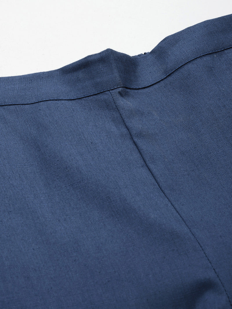 Cotton Pants - Double Pockets, Adjustable Waist, and Ankle-Length Fit