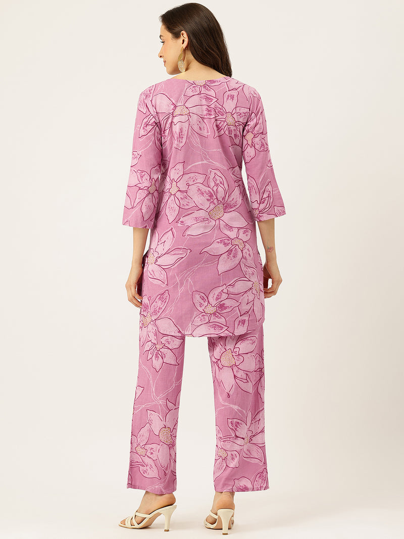Floral Printed Cotton Co-Ord set – Breezy Prints, Chic Fit