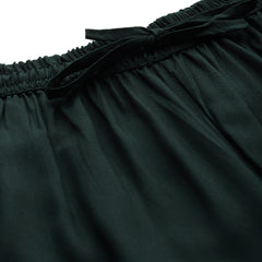 Women's Culottes | Calf-Length Pants with Double Pockets & Elastic Waistband