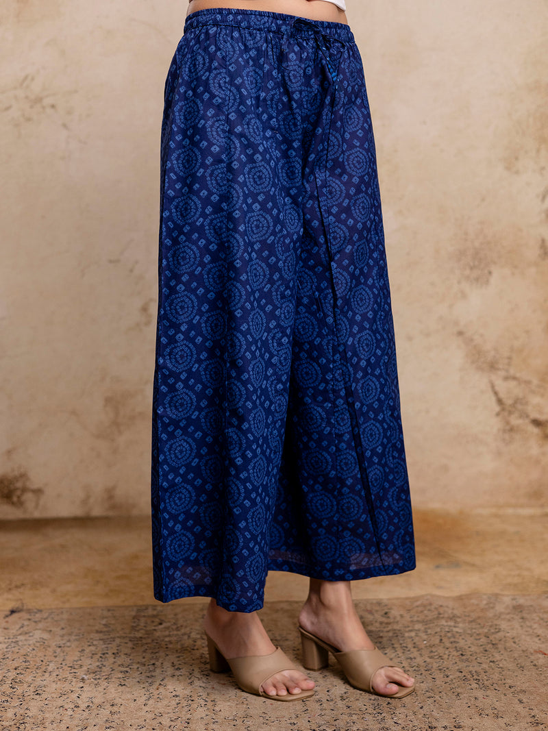 Women’s Elegant Cotton Printed Palazzos | Breathable & Flowy Fit