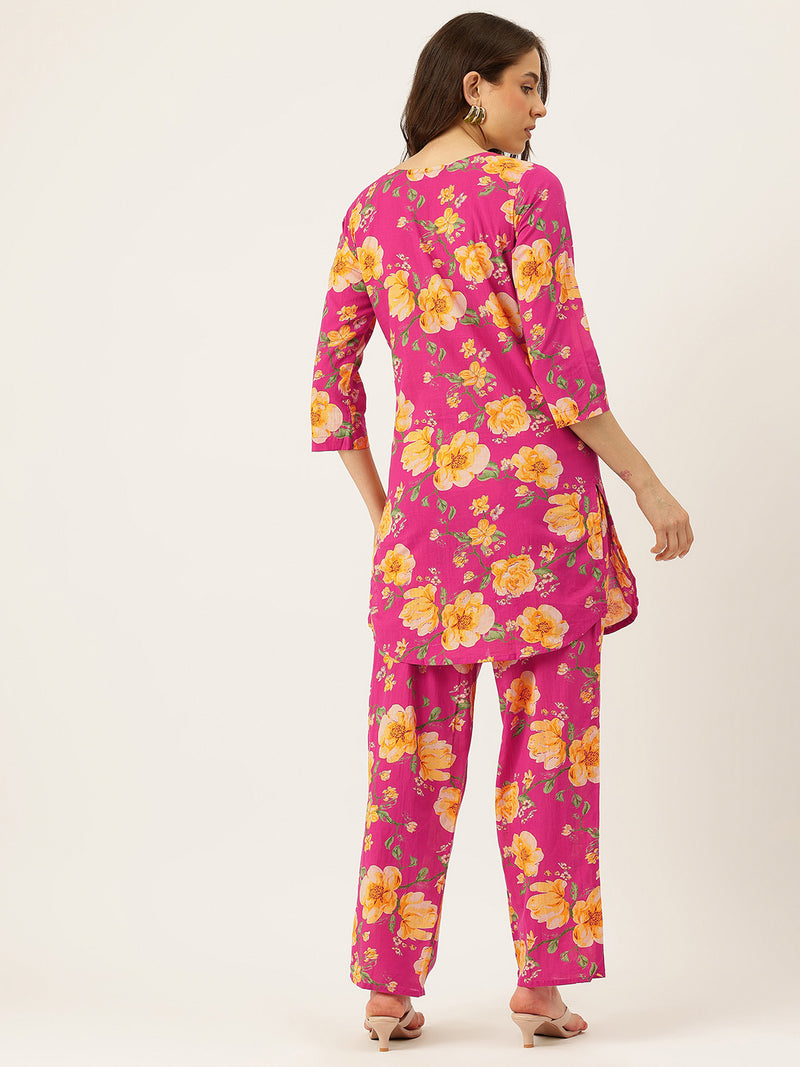 Floral Printed Cotton Co-Ord set – Breezy Prints, Chic Fit