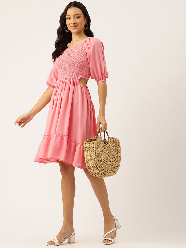 Women’s Floral Print Rayon Flared Dress | Soft & Lightweight | Casual Fit | Sizes XS–XXL