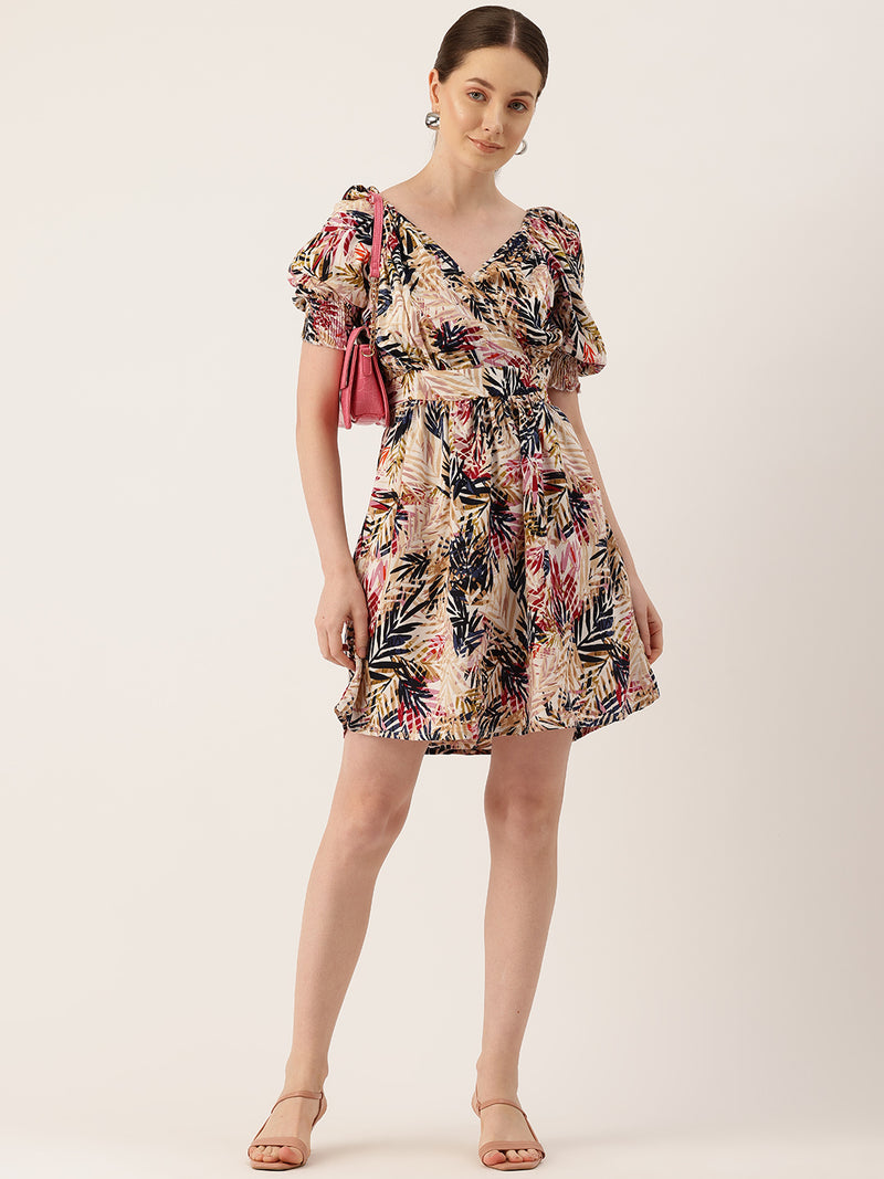 Women’s Floral Print Rayon Flared Dress | Soft & Lightweight | Casual Fit | Sizes XS–XXL