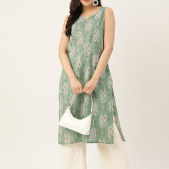 V-Neck Long Kurti