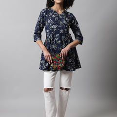 feranoid Women Cotton Angrakha Kurti