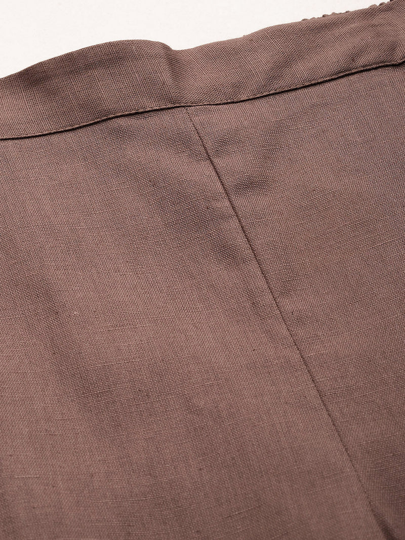 Cotton Pants - Double Pockets, Adjustable Waist, and Ankle-Length Fit