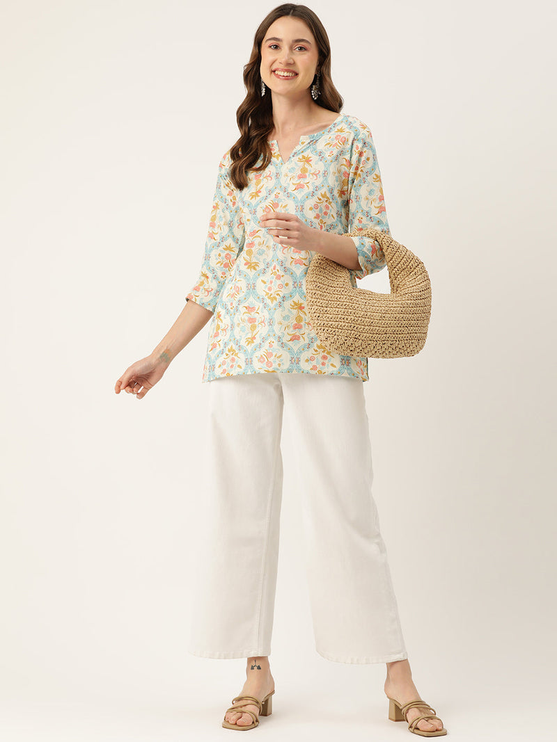 Feranoid Big V-Neck Kurti