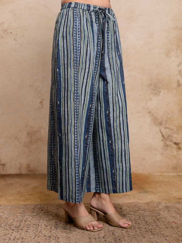 Women’s Elegant Cotton Printed Palazzos | Breathable & Flowy Fit