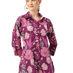 Versatile Collared Shirt with 3/4 Sleeves for Women – Elegant & Casual