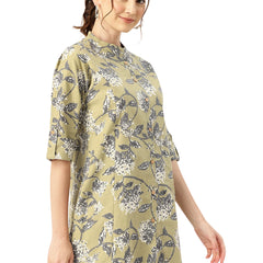 Printed Mandarin Shirt – Casual & Chic