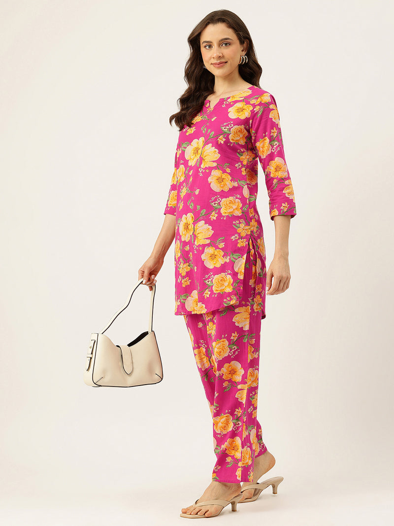 Floral Printed Cotton Co-Ord set – Breezy Prints, Chic Fit
