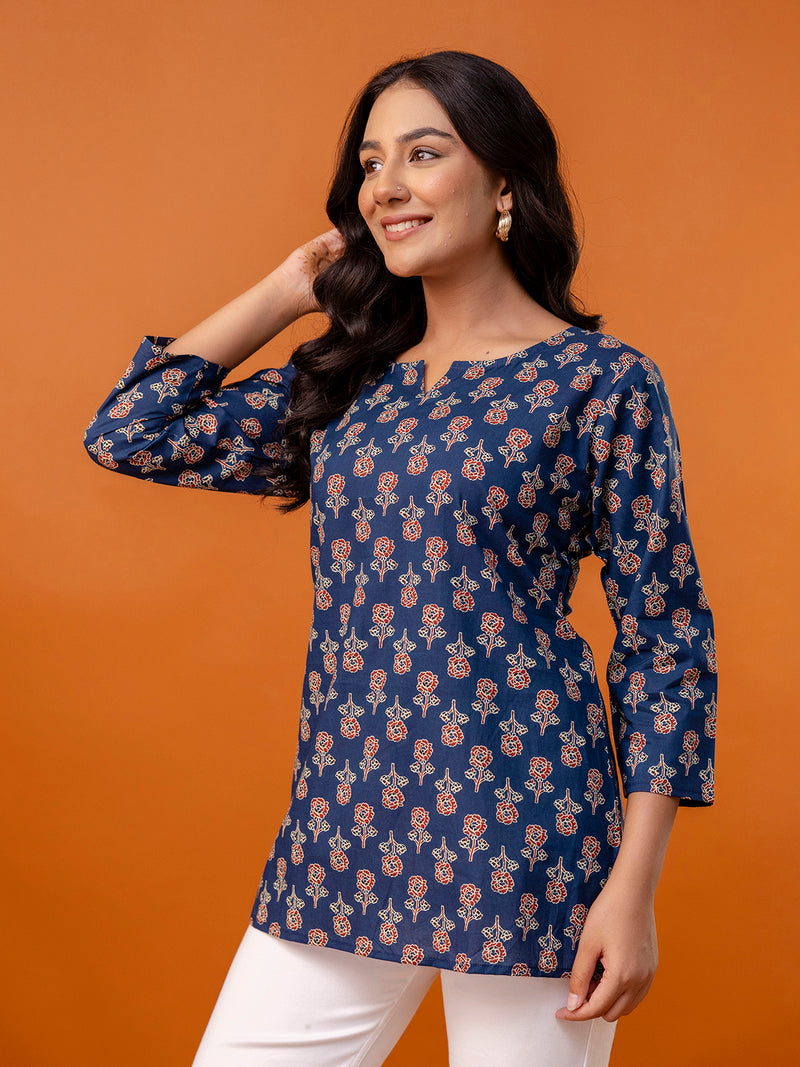 Elegant Printed top – Soft Cotton, Everyday Style, Sizes S–XXL.