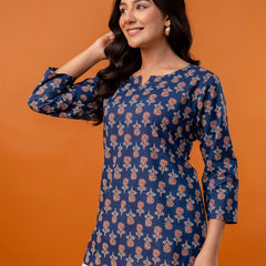 Elegant Printed top – Soft Cotton, Everyday Style, Sizes S–XXL.