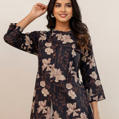 Elegant Mandarin Collar Printed Tunic – Stylish & Comfortable, Sizes