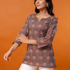 Elegant Printed top – Soft Cotton, Everyday Style, Sizes S–XXL.