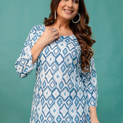 Elegant Printed top – Soft Cotton, Everyday Style, Sizes S–XXL.