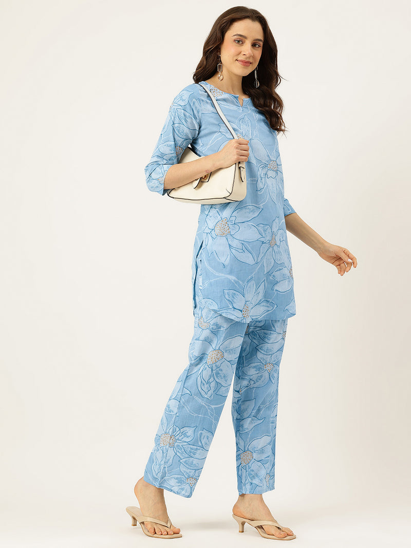 Floral Printed Cotton Co-Ord set – Breezy Prints, Chic Fit
