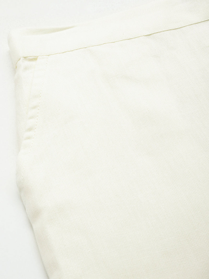 Cotton Pants - Double Pockets, Adjustable Waist, and Ankle-Length Fit