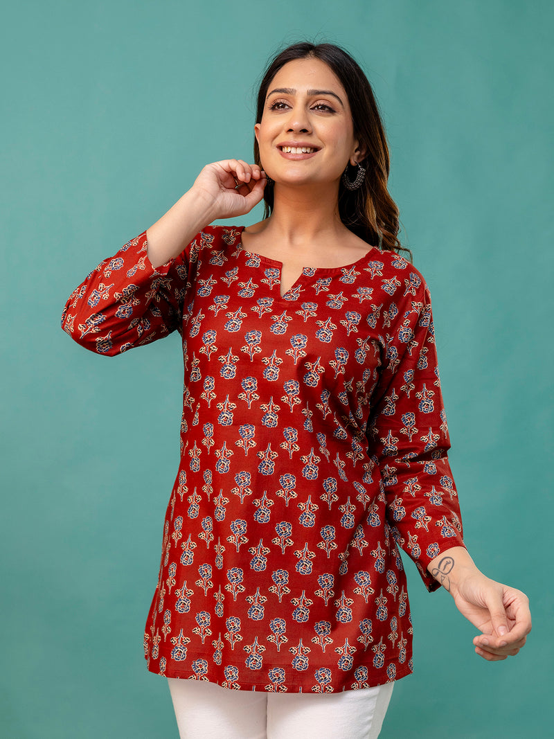 Elegant Printed top – Soft Cotton, Everyday Style, Sizes S–XXL.