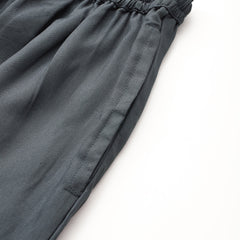 Women's Culottes | Calf-Length Pants with Double Pockets & Elastic Waistband