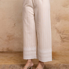 Women’s Cotton Embroidered Wide-Leg Palazzos | Soft, Breathable & Elegant