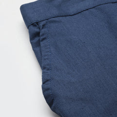 Cotton Pants - Double Pockets, Adjustable Waist, and Ankle-Length Fit