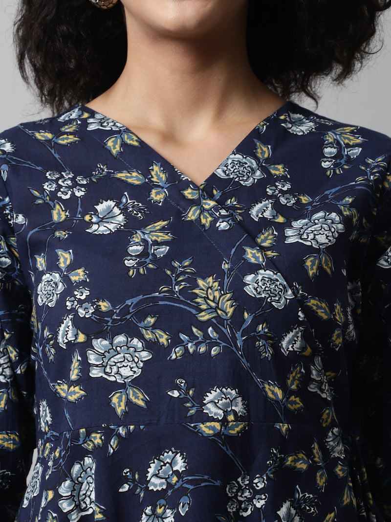 feranoid Women Cotton Angrakha Kurti