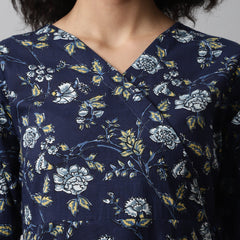 feranoid Women Cotton Angrakha Kurti