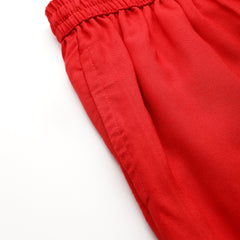 Women's Culottes | Calf-Length Pants with Double Pockets & Elastic Waistband