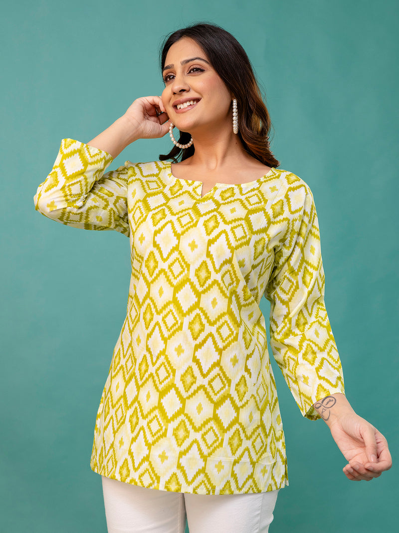 Elegant Printed top – Soft Cotton, Everyday Style, Sizes S–XXL.
