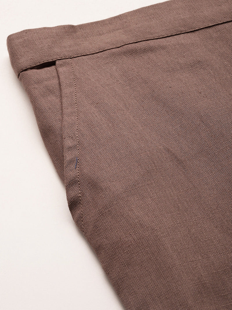 Cotton Pants - Double Pockets, Adjustable Waist, and Ankle-Length Fit