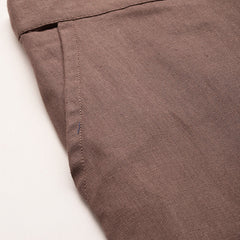 Cotton Pants - Double Pockets, Adjustable Waist, and Ankle-Length Fit