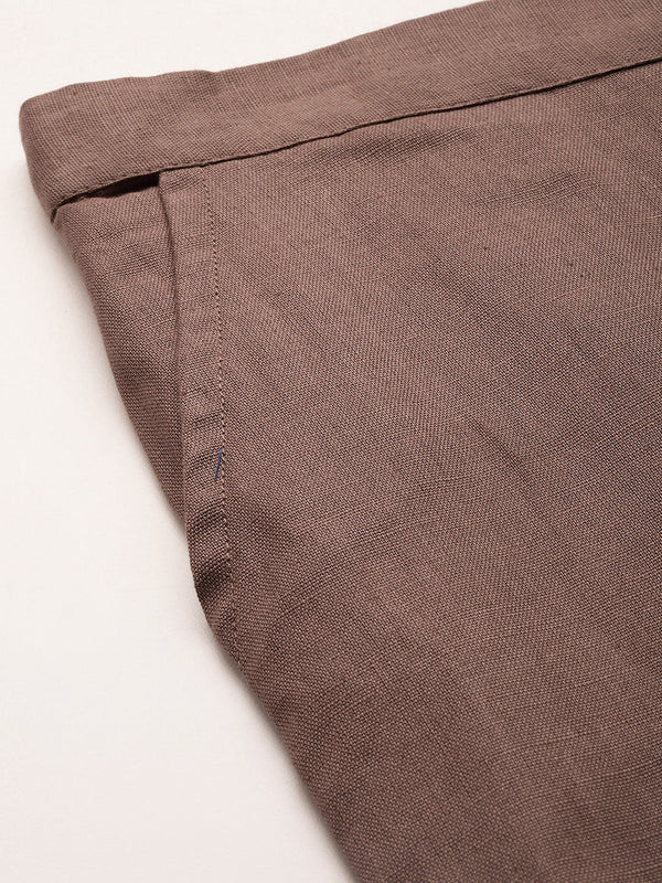 Cotton Pants - Double Pockets, Adjustable Waist, and Ankle-Length Fit