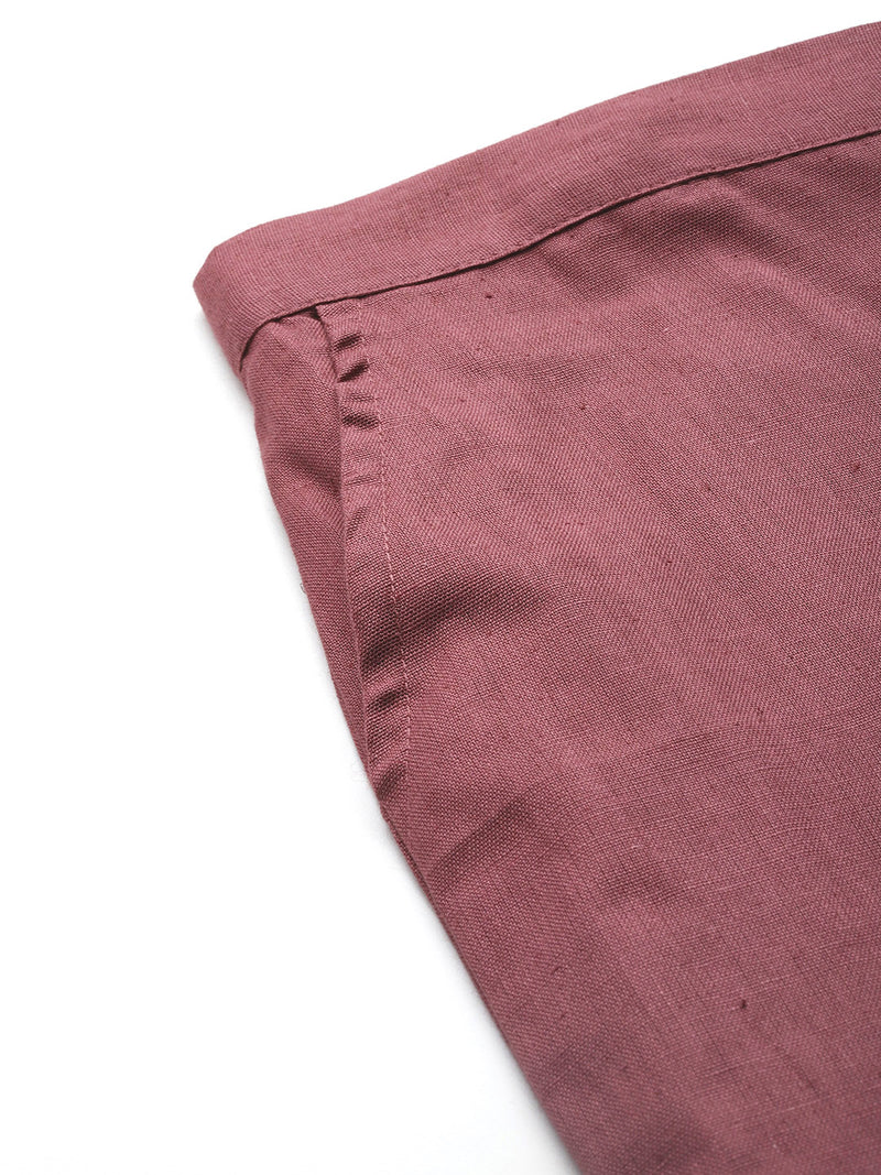Women's Cotton Pants - Double Pockets, Adjustable Waist, and Ankle-Length Fit