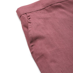 Women's Cotton Pants - Double Pockets, Adjustable Waist, and Ankle-Length Fit