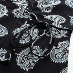 Floral Print Angrakha 3\4 Sleeves Flared Kurti