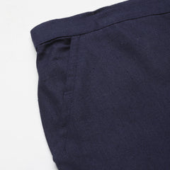 Women's Cotton Pants - Double Pockets, Adjustable Waist, and Ankle-Length Fit