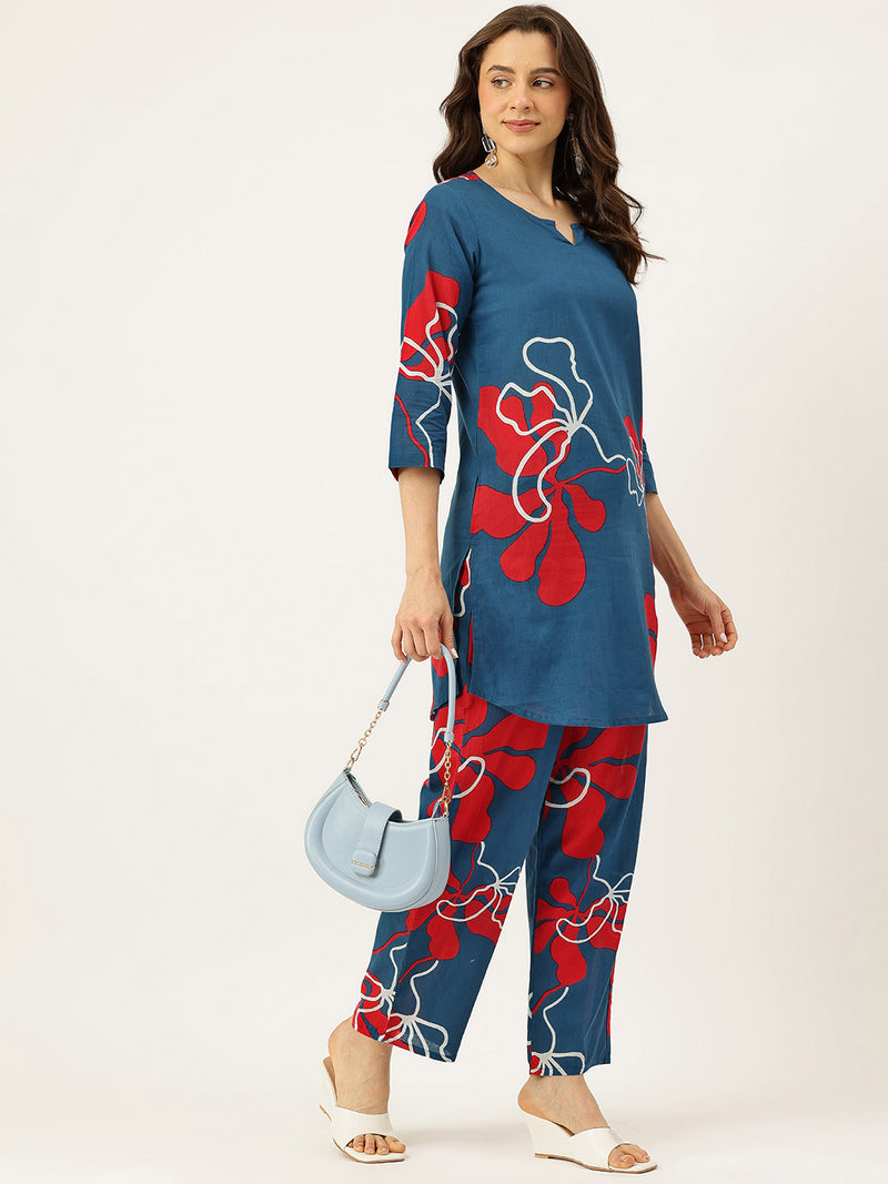 Floral Printed Cotton Co-Ord set – Breezy Prints, Chic Fit