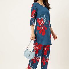 Floral Printed Cotton Co-Ord set – Breezy Prints, Chic Fit