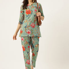 Printed Cotton Kurti & Pant Set – Breezy Prints, Chic Fit