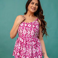 Strappy Peplum Top – Flattering Fit, All-Day Comfort, Sizes XS–XXL.