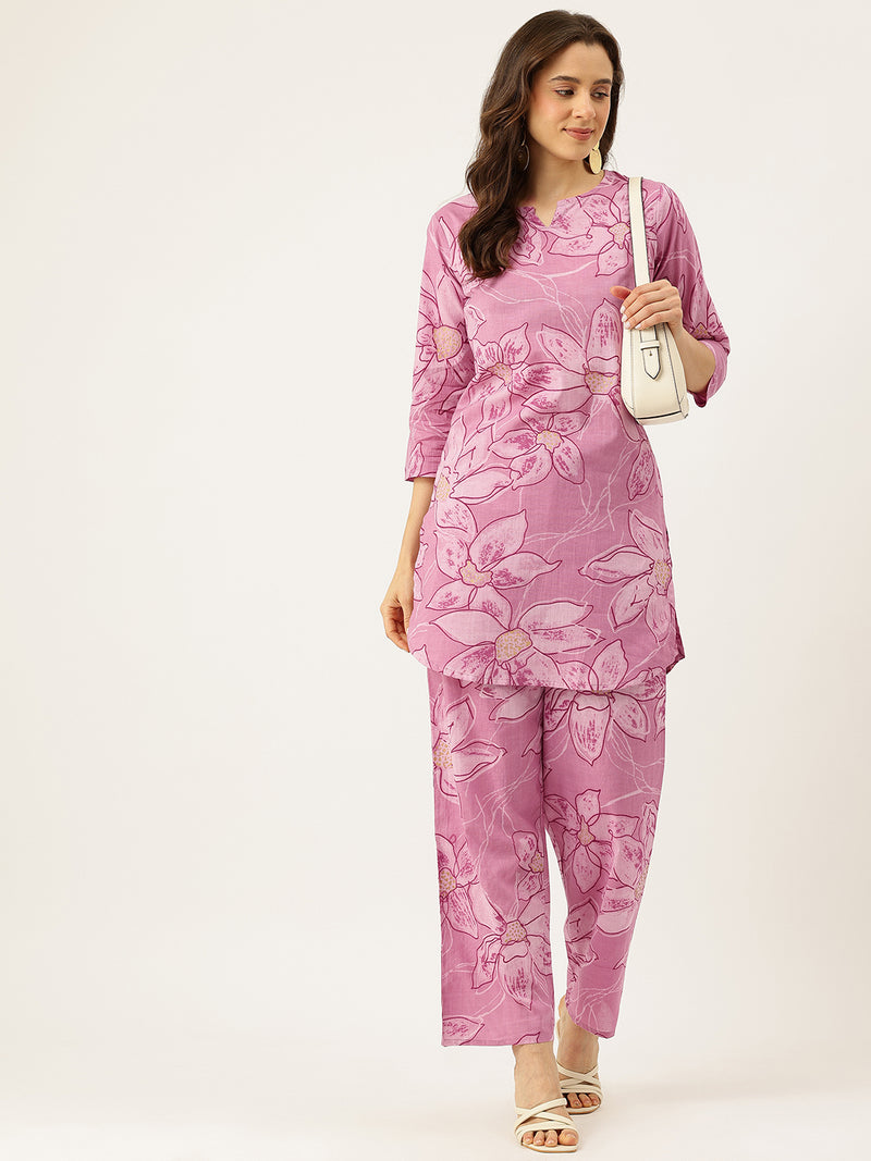 Floral Printed Cotton Co-Ord set – Breezy Prints, Chic Fit