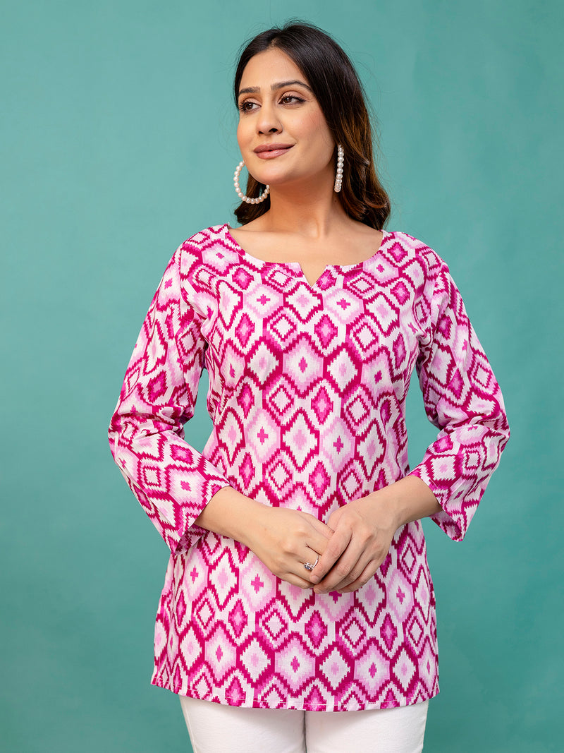 Elegant Printed top – Soft Cotton, Everyday Style, Sizes S–XXL.