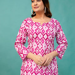 Elegant Printed top – Soft Cotton, Everyday Style, Sizes S–XXL.
