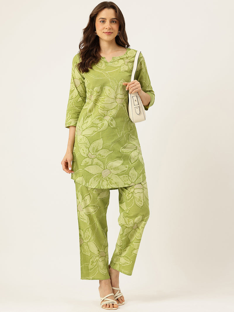 Floral Printed Cotton Co-Ord set – Breezy Prints, Chic Fit