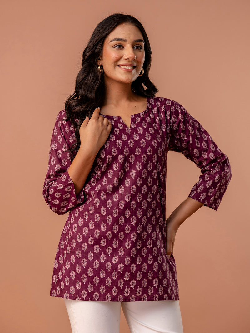Elegant Printed top – Soft Cotton, Everyday Style, Sizes S–XXL.