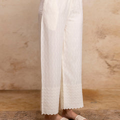 Graceful Rayon Embroidered Palazzos with Elegant Wide-Leg Fit