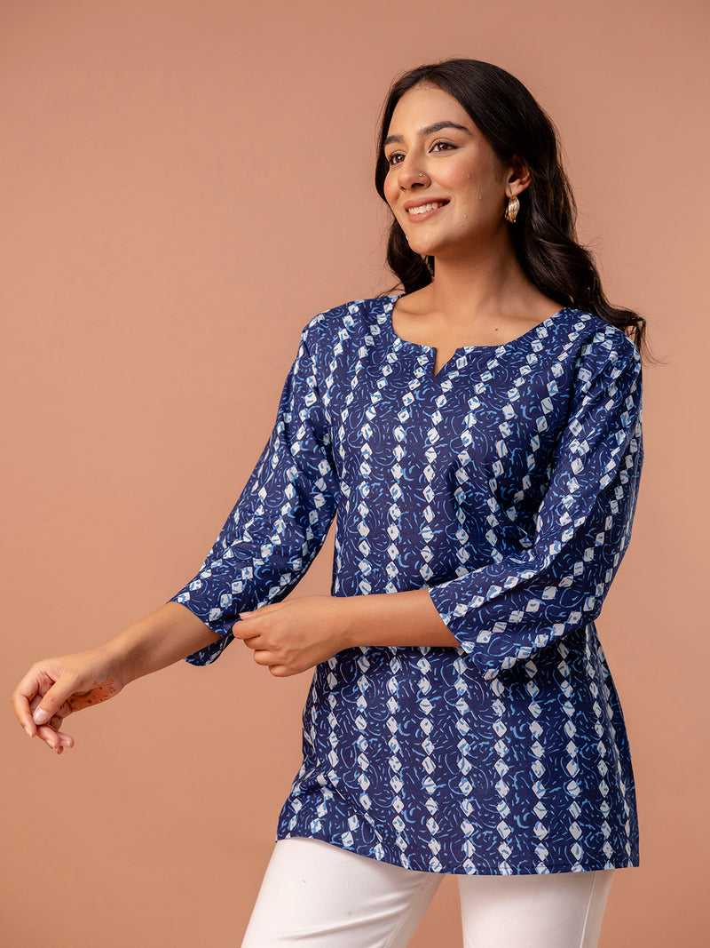 Elegant Printed top – Soft Cotton, Everyday Style, Sizes S–XXL.