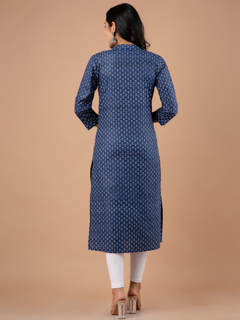 Feranoid Straight Knee Length Red Colour Kurta For Women